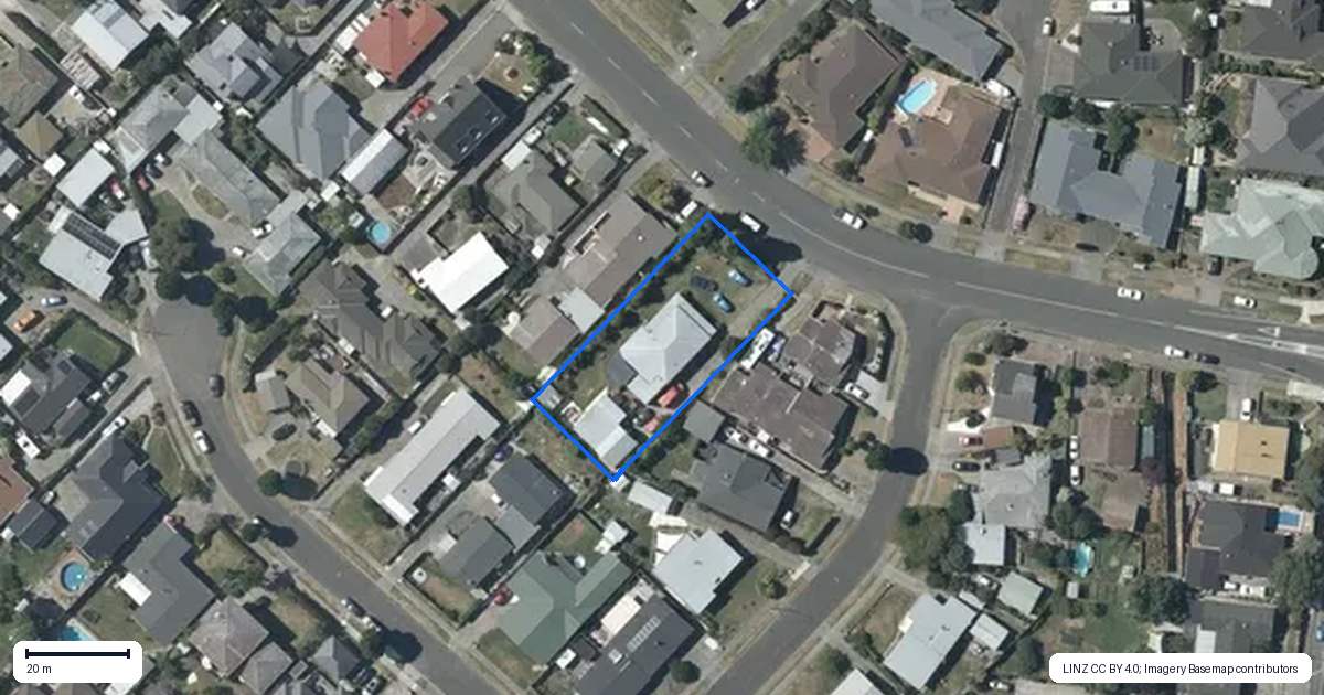 Property context map for 24 Auckland Road, Greenmeadows, Napier