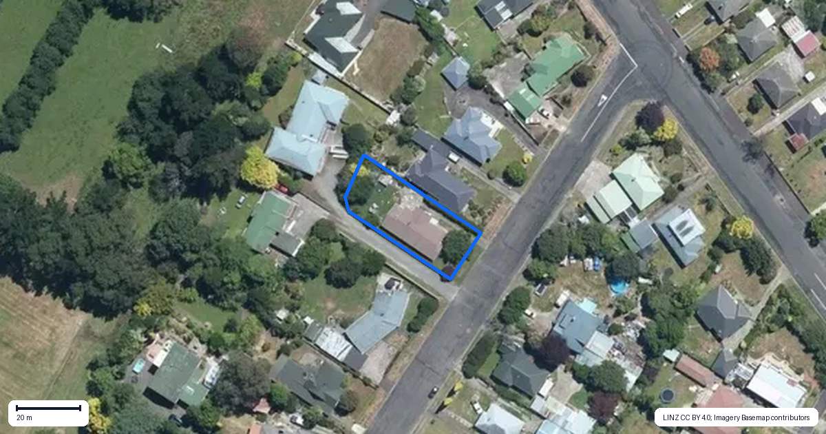 Property context map for 27 Ranfurly Street, Dannevirke