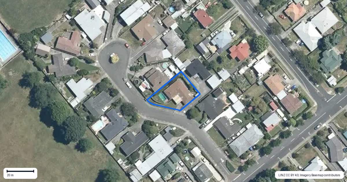 Property context map for 512 Poplar Place, Akina, Hastings