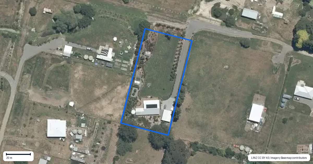 Property context map for 69 Phillips Street, Tikokino