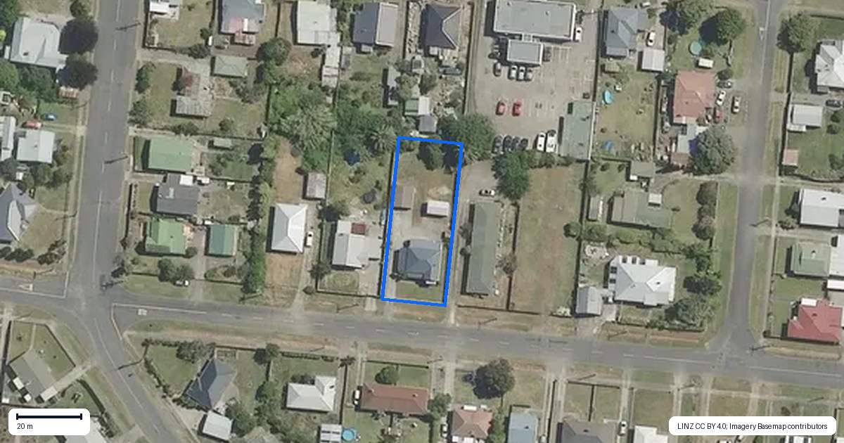 Property context map for 115 Lucknow Street, Wairoa
