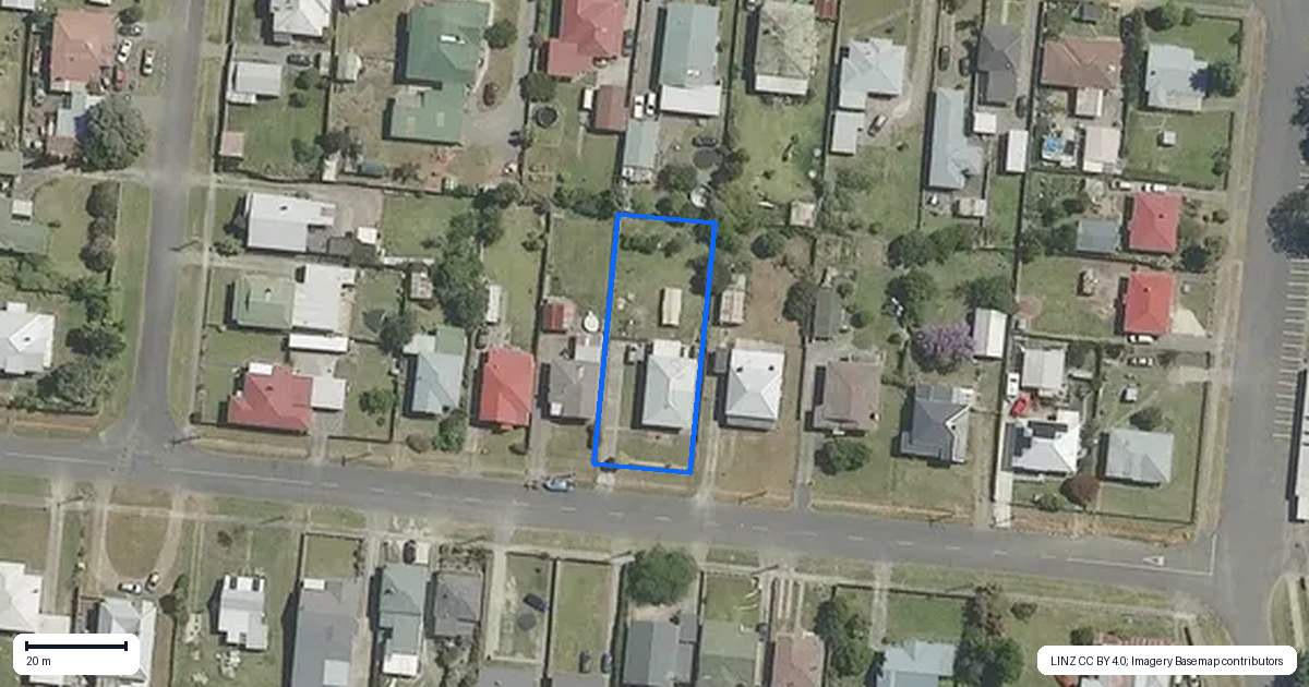 Property context map for 137 Lucknow Street, Wairoa