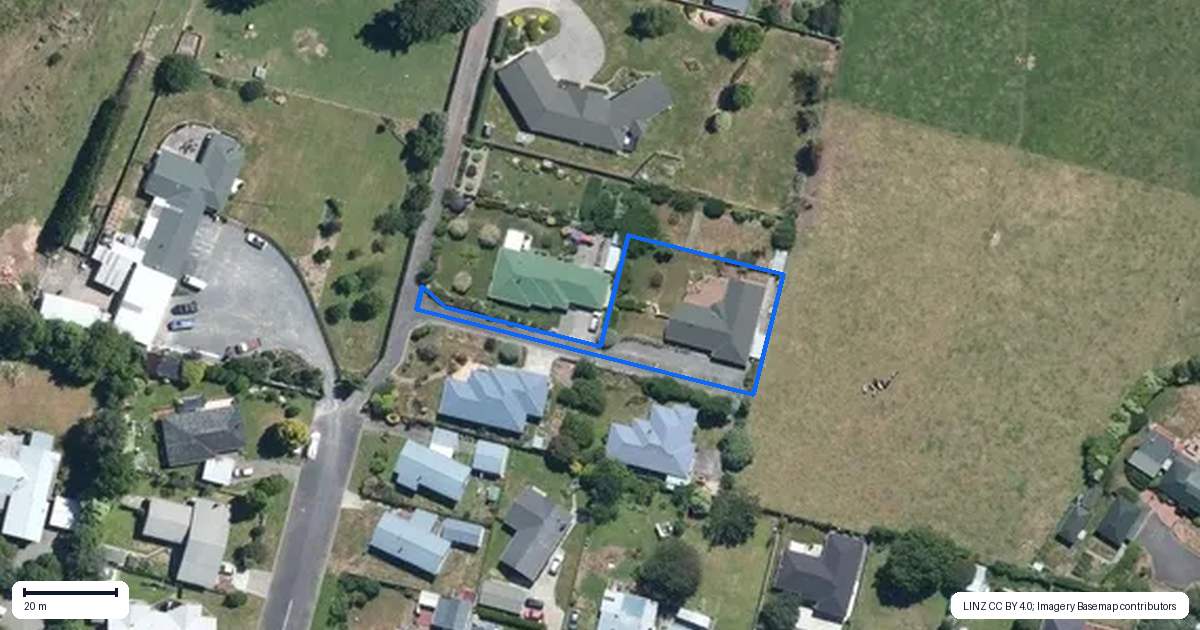 Property context map for 64C Gregg Street, Dannevirke