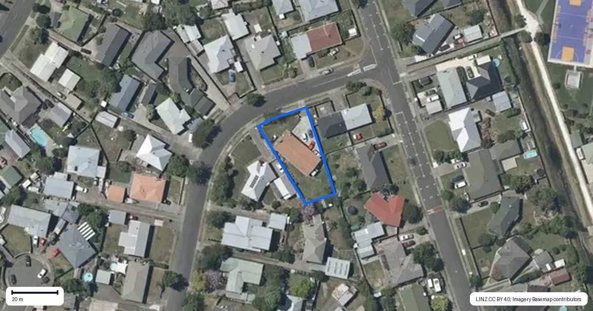 Property context map for 6 McGregor Avenue, Pirimai, Napier