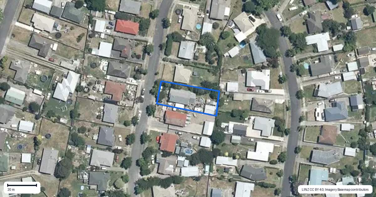 Property context map for 25 Tasman Street, Havelock North