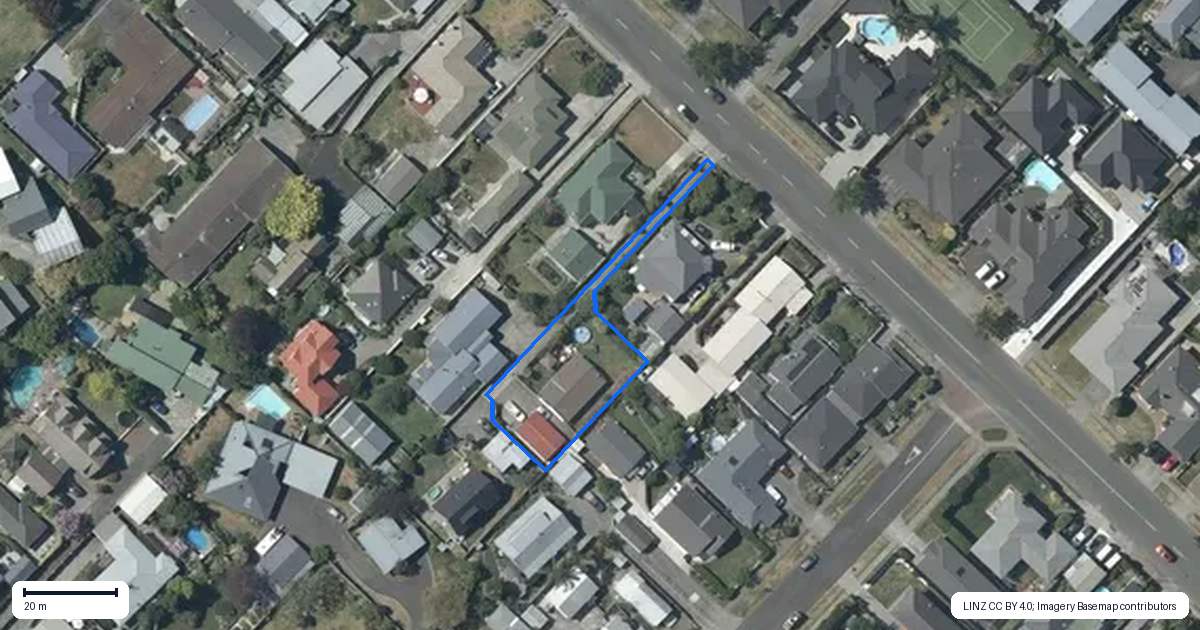 Property context map for 44A Auckland Road, Greenmeadows, Napier