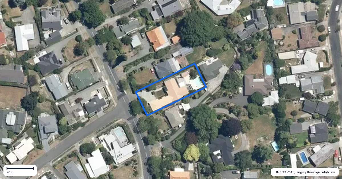 Property context map for 19 Simla Avenue, Havelock North
