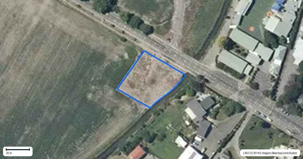 Property context map for 48 School Road, Clive