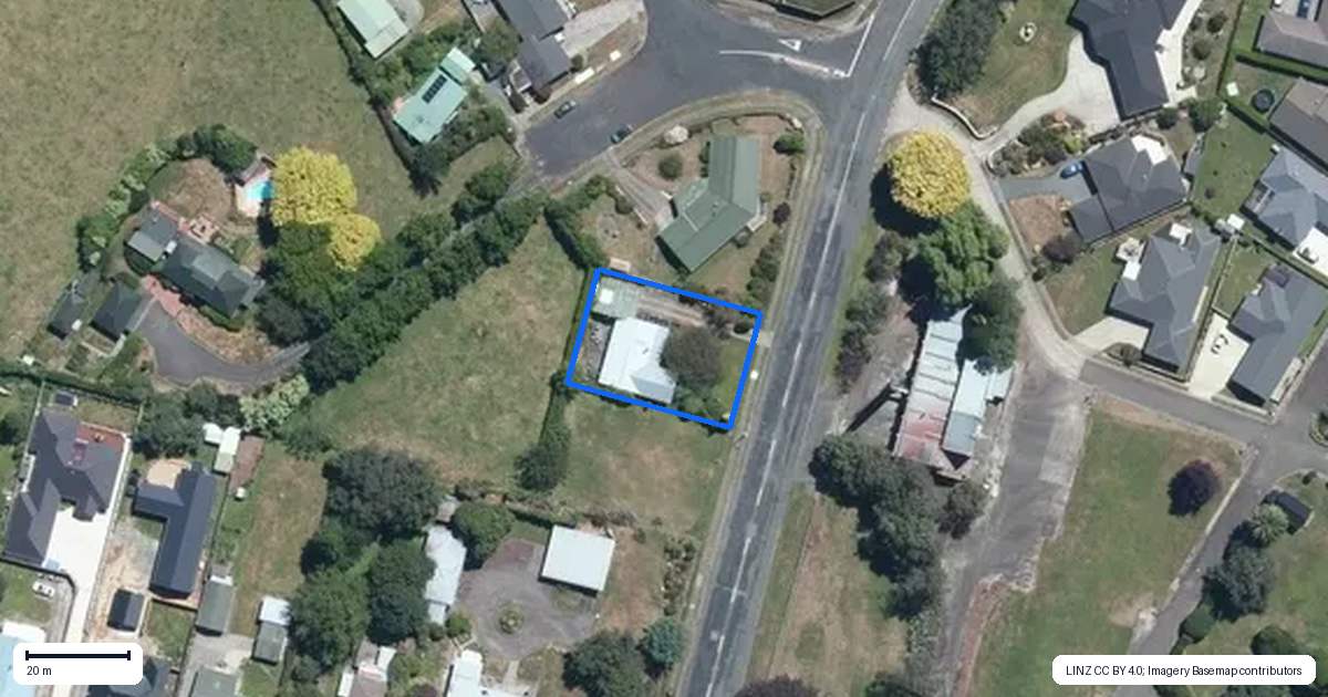 Property context map for 101 Guy Street, Dannevirke