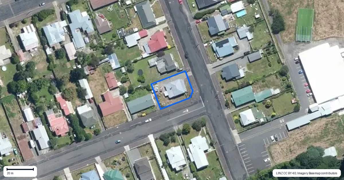 Property context map for 26 York Street, Dannevirke