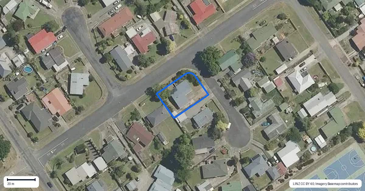 Property context map for 19 Rutherford Street, Wairoa