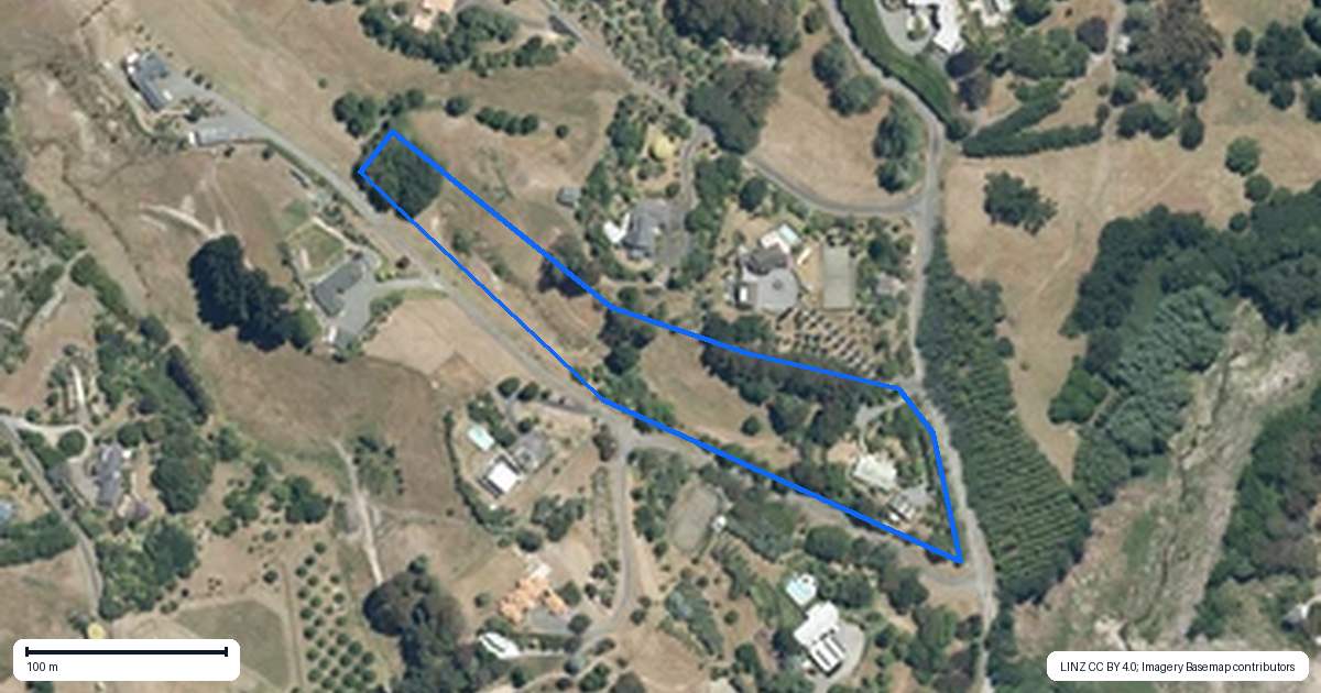Property context map for 134 Kopanga Road, Havelock North