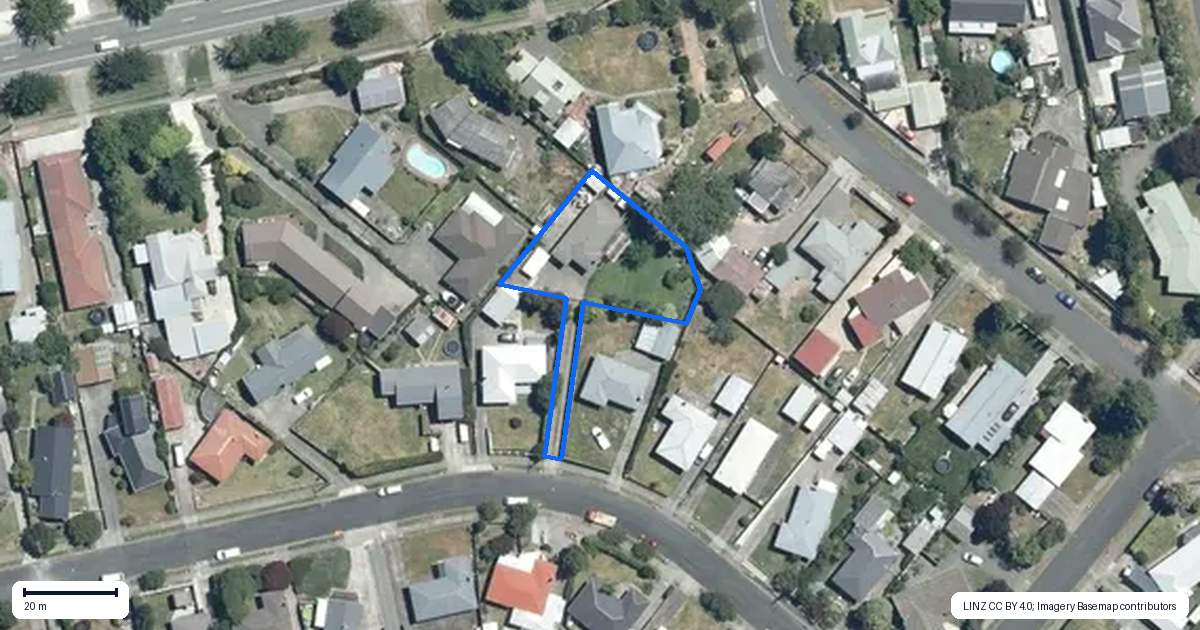 Property context map for 21A Elliott Crescent, Havelock North
