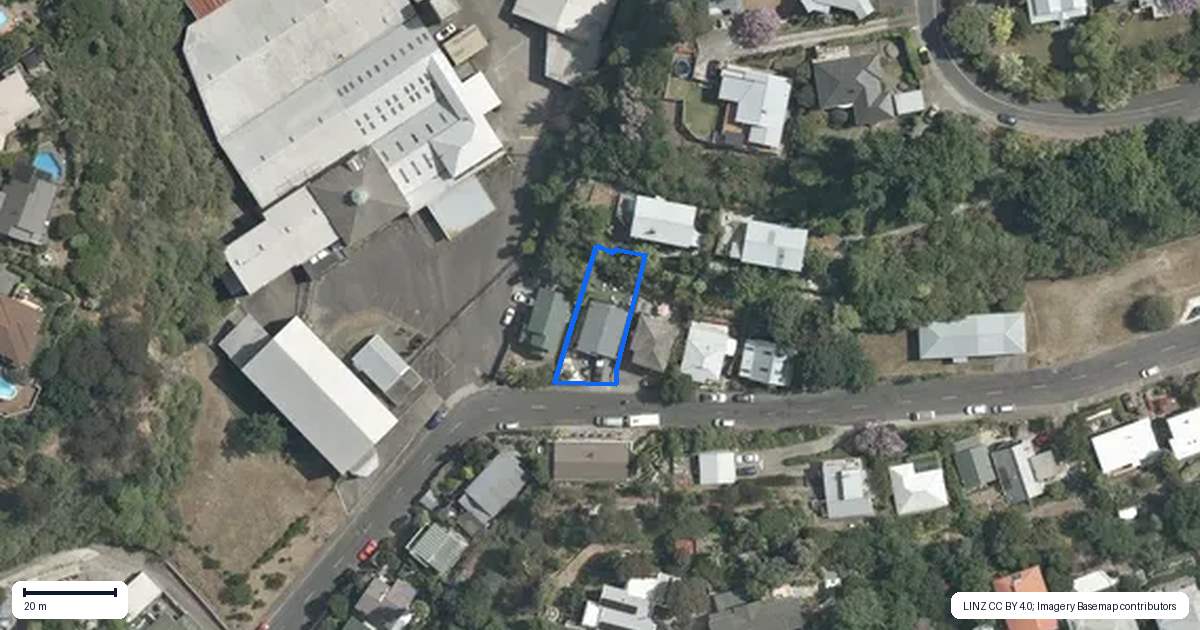 Property context map for 44 Faraday Street, Hospital Hill, Napier