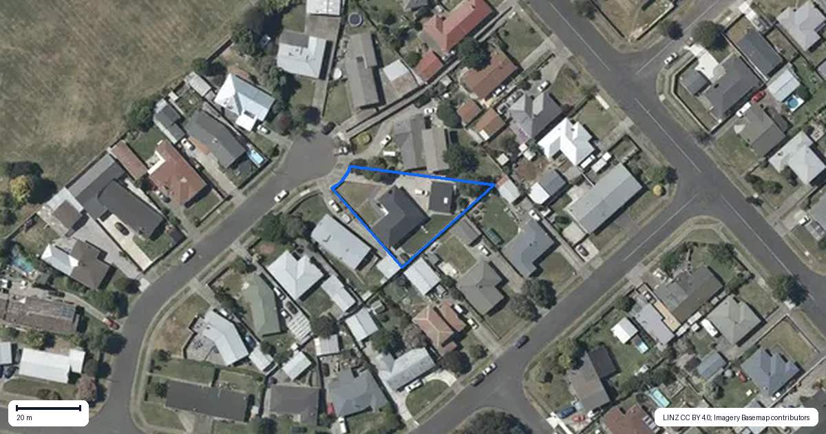 Property context map for 12 Woodhouse Place, Pirimai, Napier