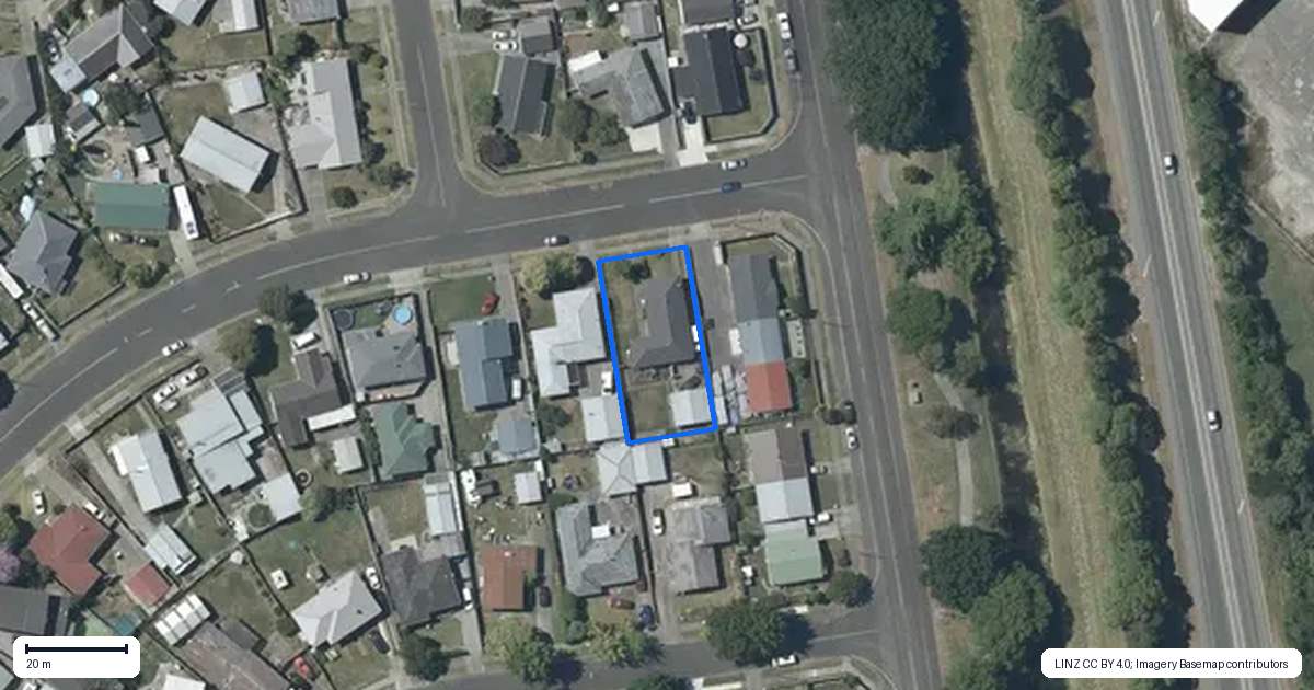 Property context map for 74 Leicester Avenue, Tamatea, Napier
