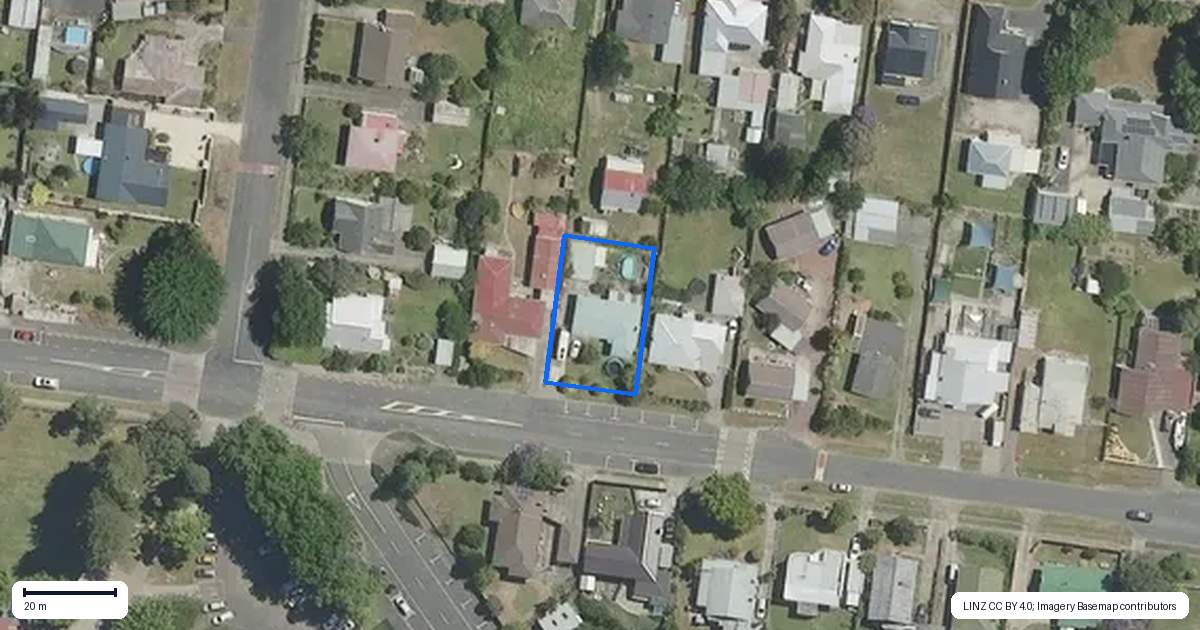 Property context map for 23 Lucknow Street, Wairoa
