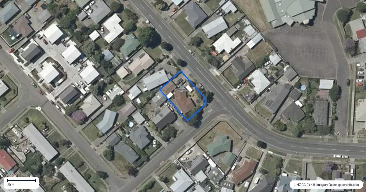 Property context map for 77 Wycliffe Street, Onekawa, Napier