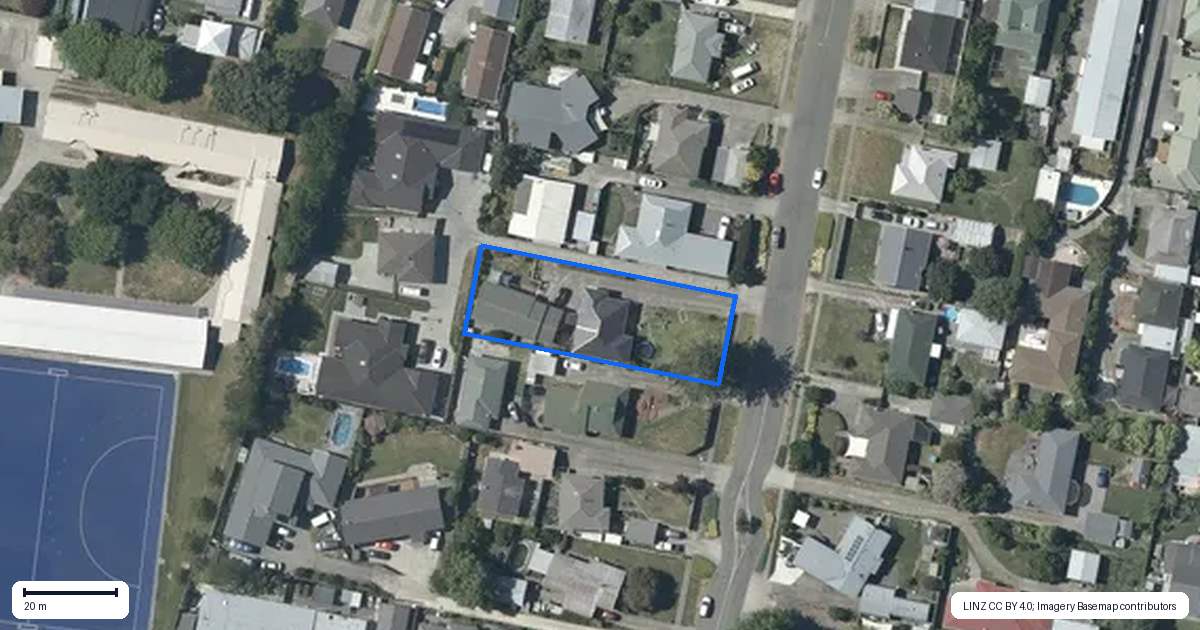 Property context map for 61 King Street, Taradale, Napier