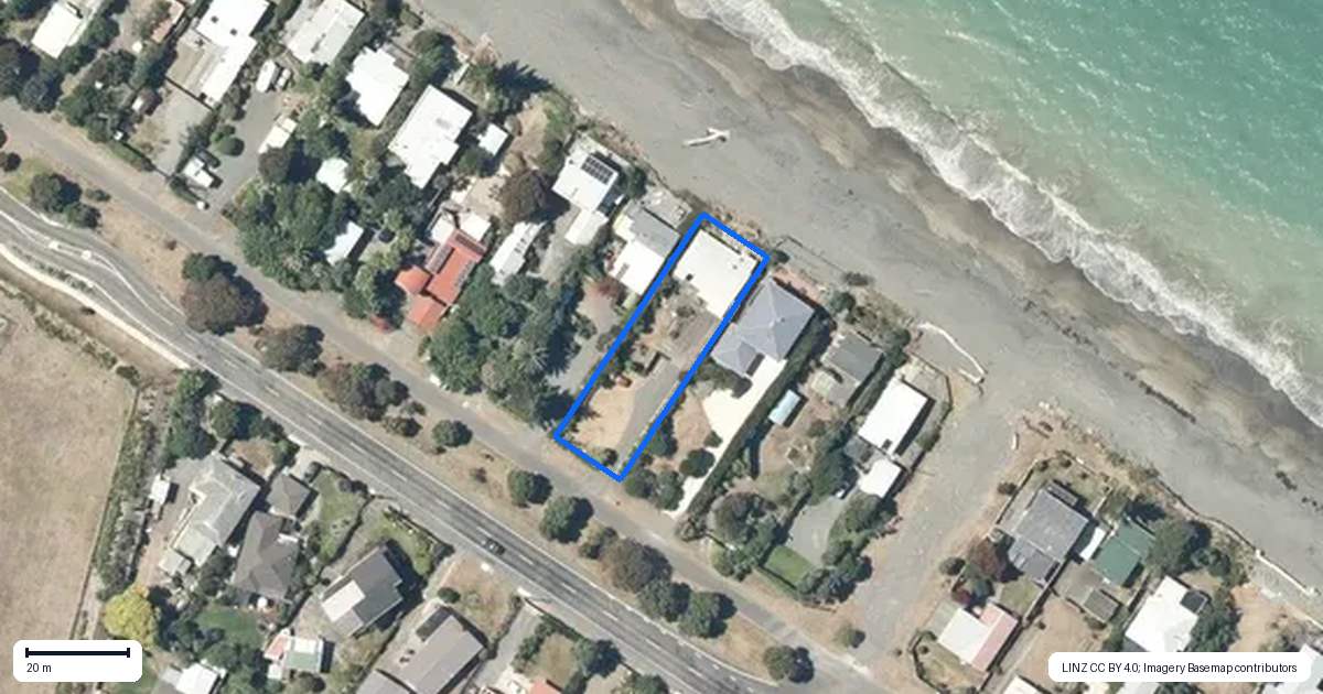 Property context map for 265 Clifton Road, Te Awanga