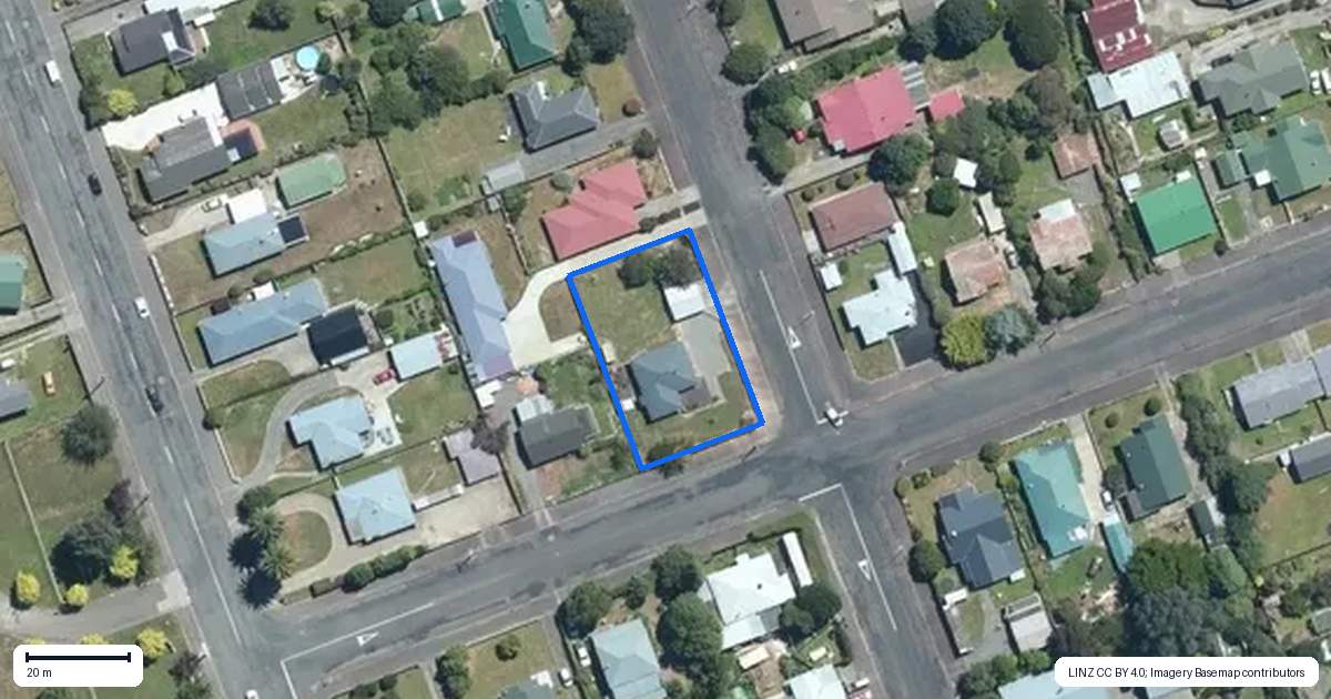 Property context map for 5 Trafalgar Street, Dannevirke