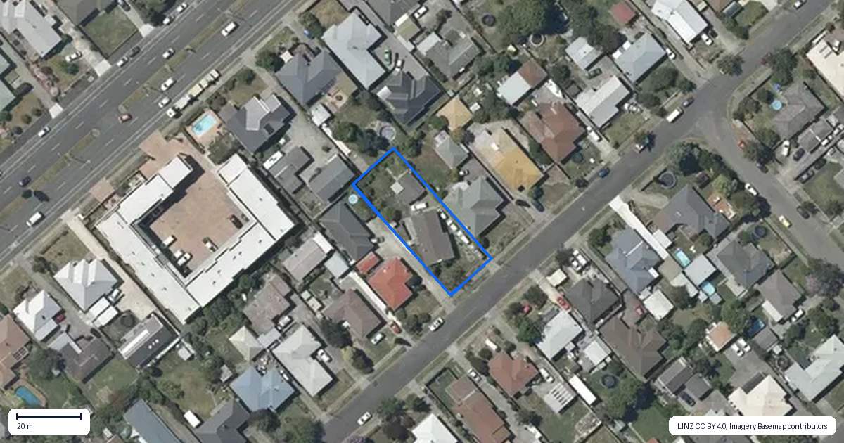 Property context map for 21 Coverdale Street, Onekawa, Napier