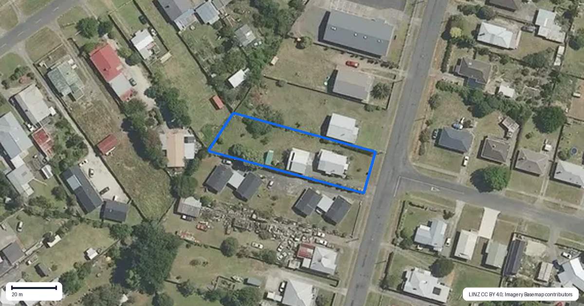 Property context map for 14 McLean Street, Wairoa