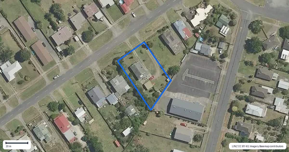Property context map for 7 Clyde Road, Wairoa