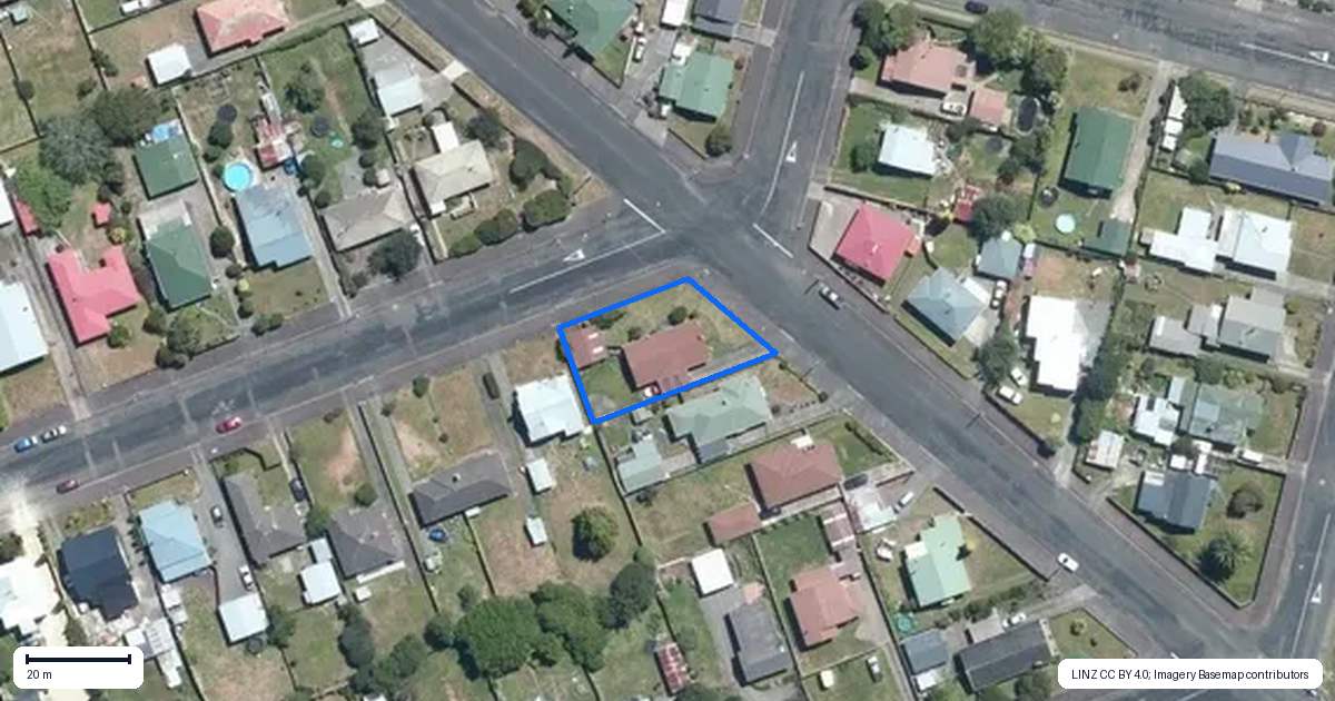 Property context map for 56 Tennyson Street, Dannevirke