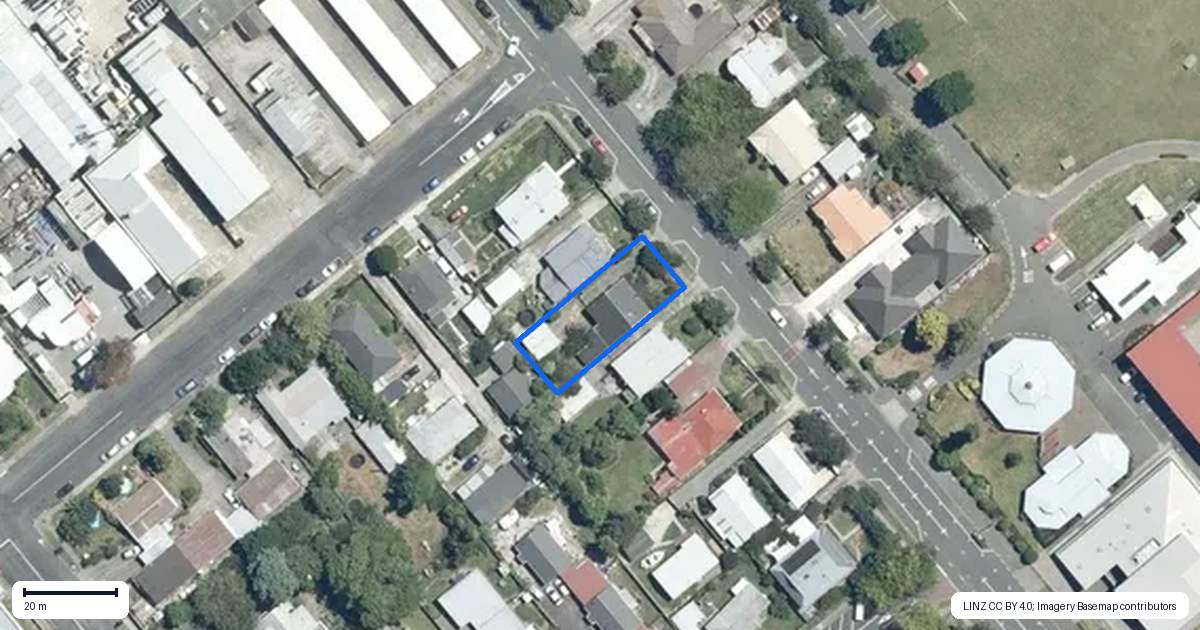 Property context map for 405 Jervois Street, Mayfair, Hastings