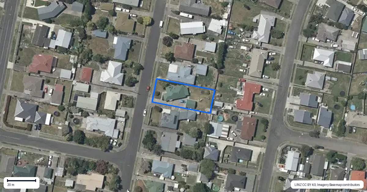 Property context map for 40 Oldham Avenue, Onekawa, Napier