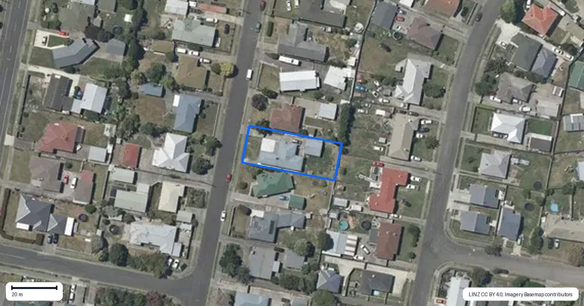 Property context map for 38 Oldham Avenue, Onekawa, Napier
