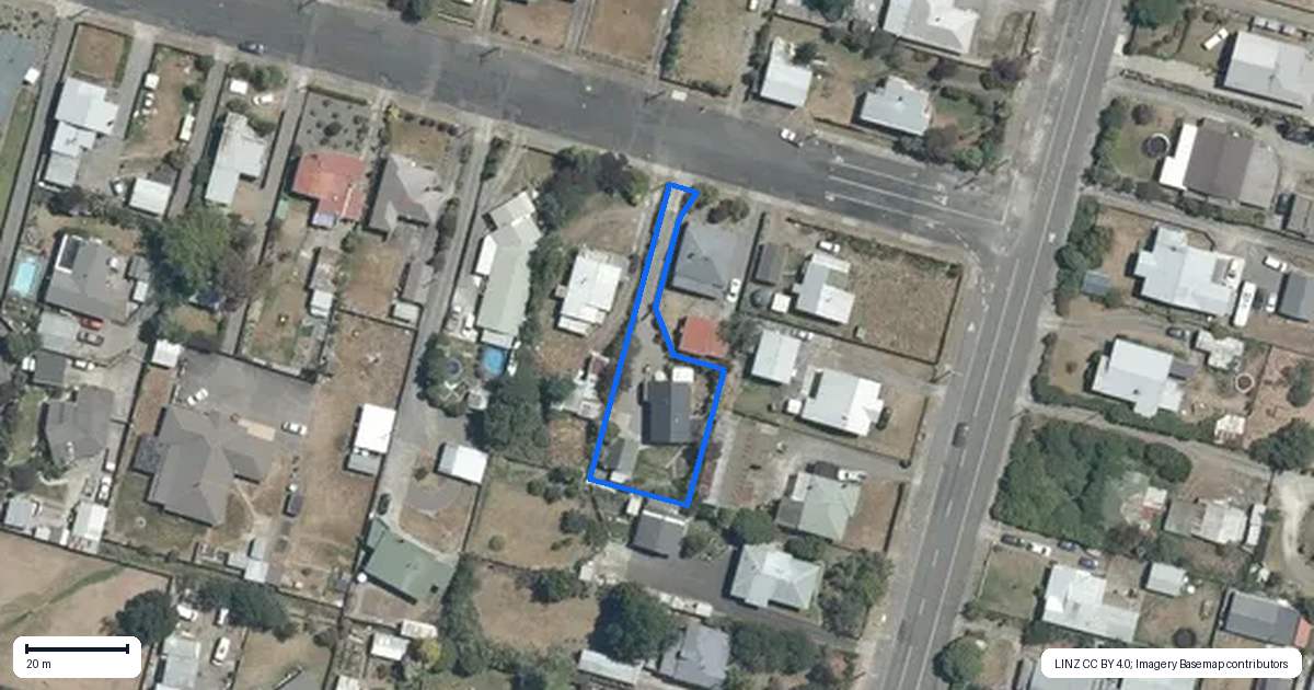 Property context map for 1A Montgomery Street, Waipukurau