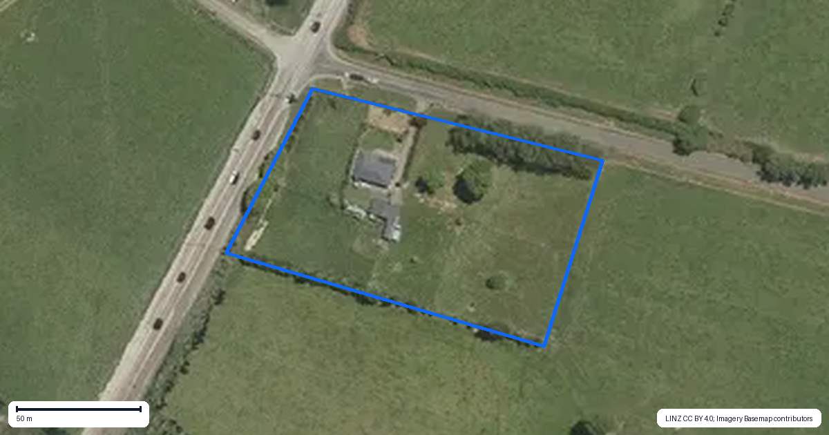 Property context map for 6 Whenuahou Road, Takapau