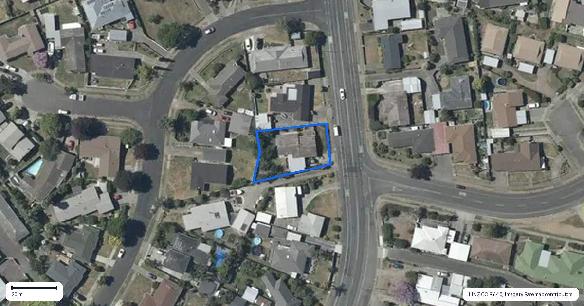Property context map for 55 Guppy Road, Greenmeadows, Napier