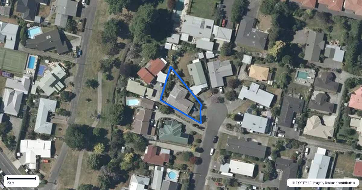 Property context map for 18 Totara Street, Taradale, Napier