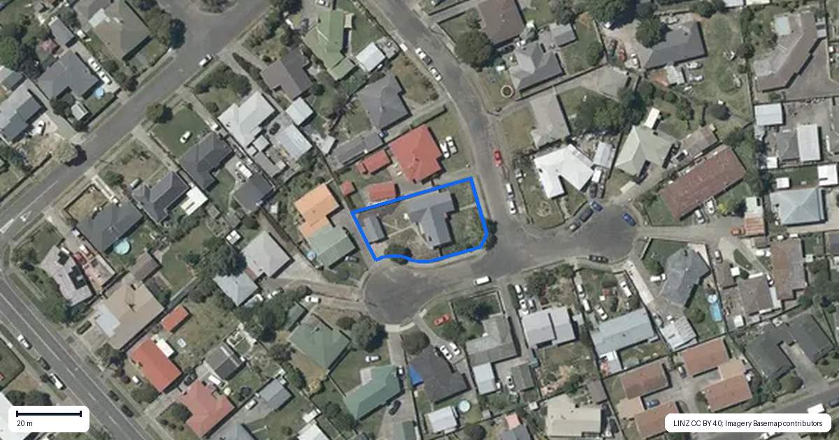 Property context map for 7 Armour Place, Onekawa, Napier