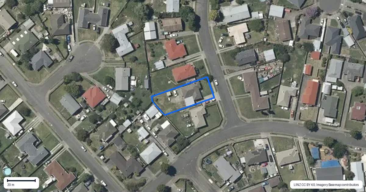 Property context map for 23 Scully Crescent, Onekawa, Napier