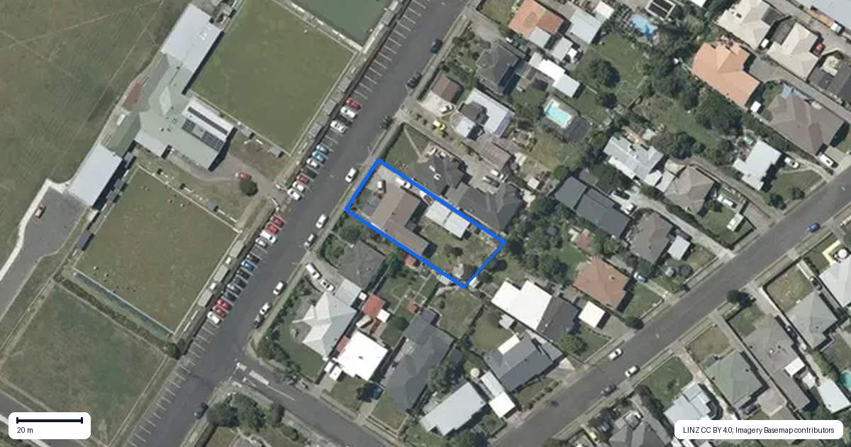 Property context map for 42 Herrick Street, Marewa, Napier