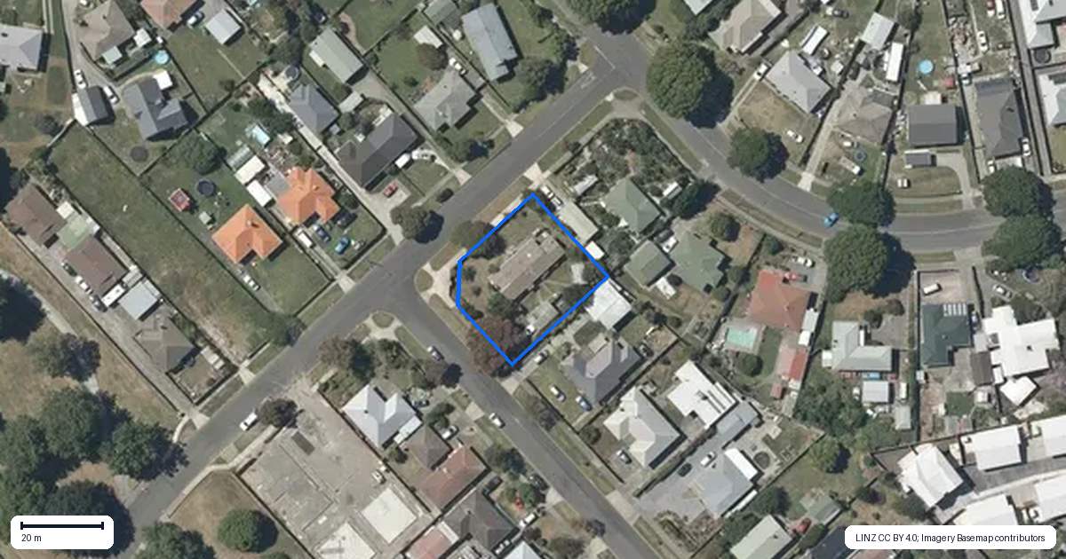 Property context map for 4 Nash Street, Marewa, Napier