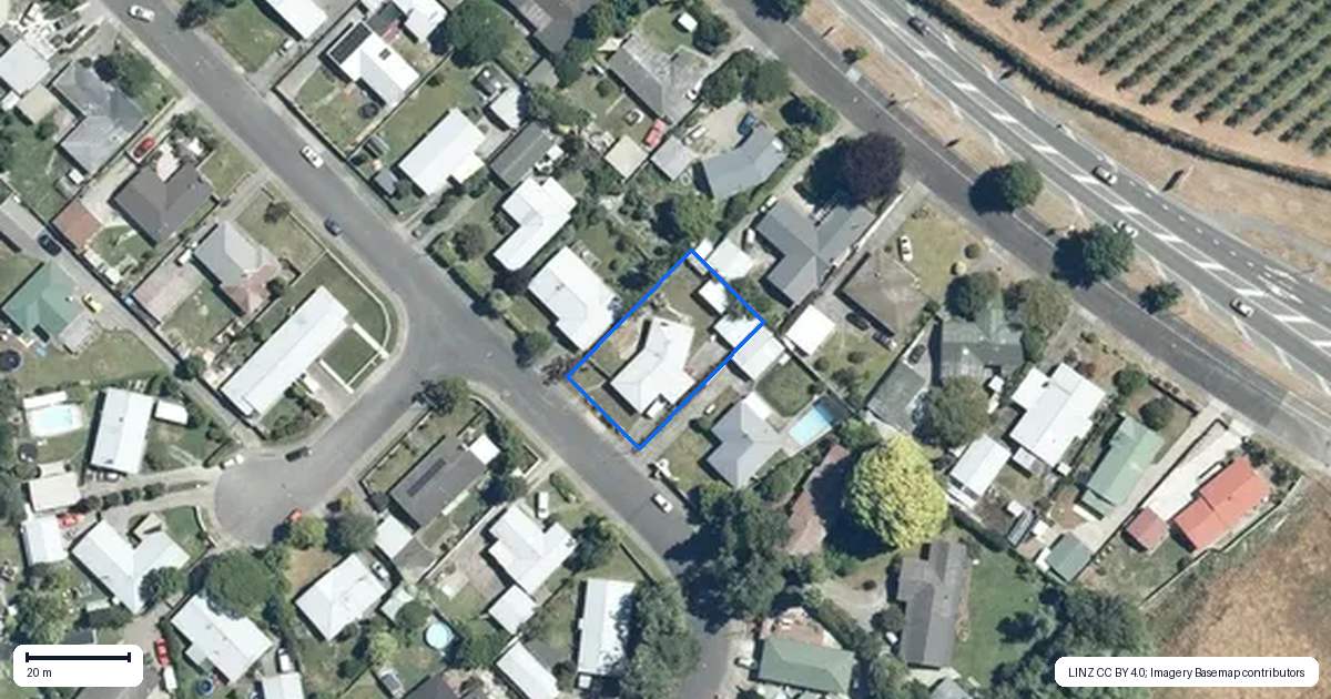 Property context map for 23 Lorne Crescent, Flaxmere, Hastings