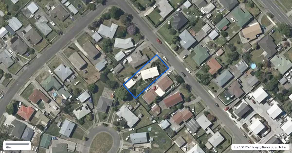Property context map for 13 Hitchings Avenue, Onekawa, Napier