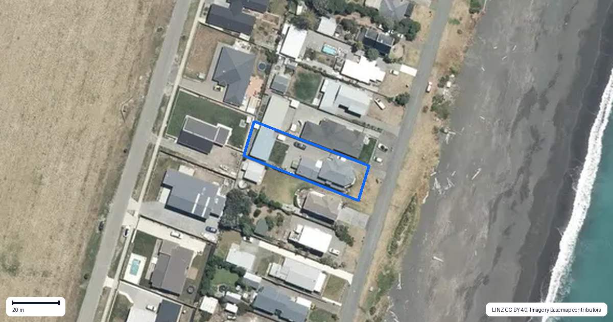 Property context map for 120 North Shore Road, Eskdale, Napier
