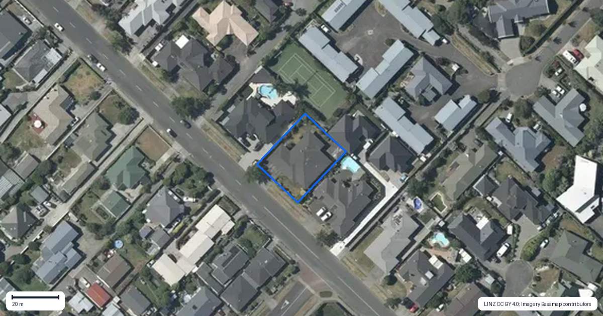 Property context map for 75 Auckland Road, Greenmeadows, Napier