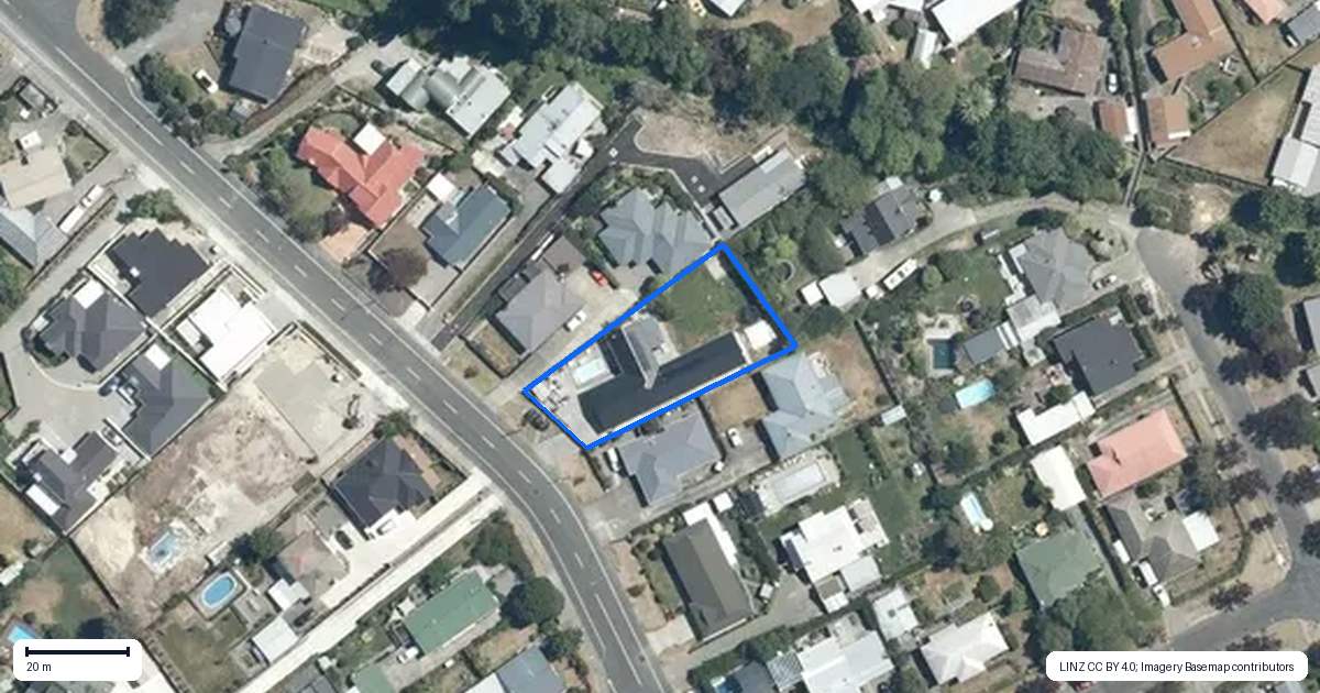Property context map for 23 Lucknow Road, Havelock North