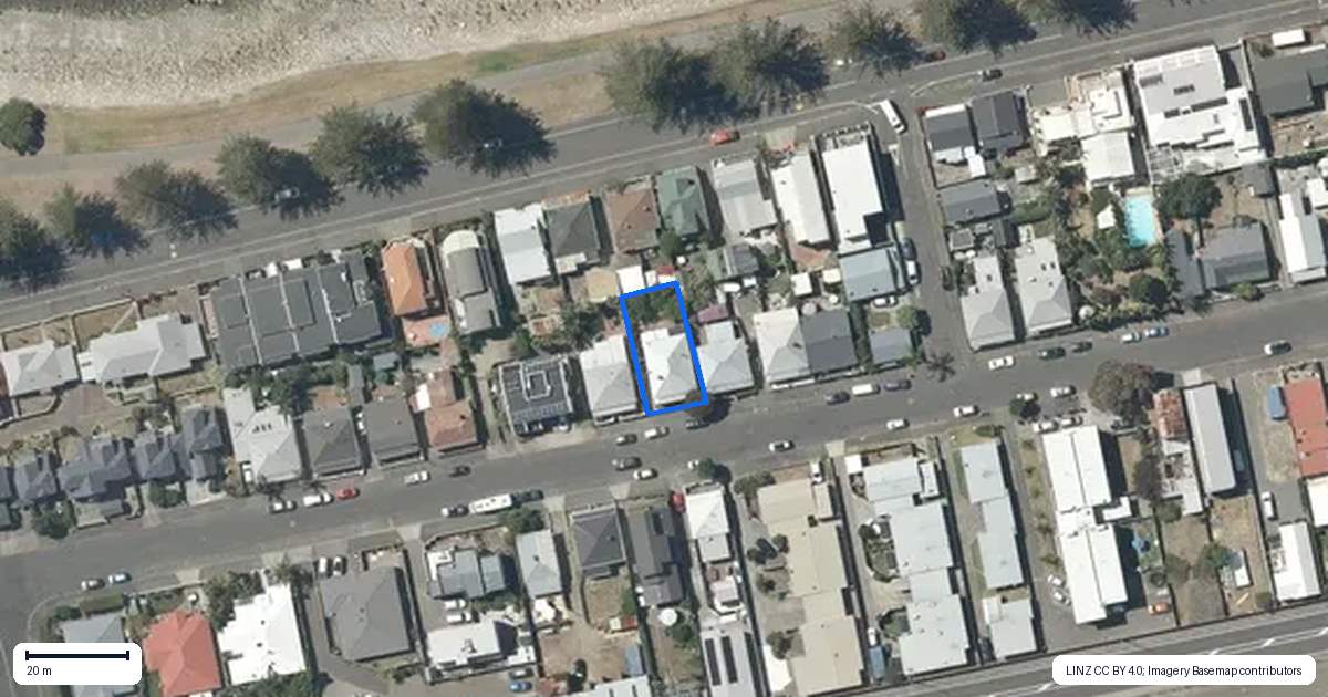 Property context map for 110 Waghorne Street, Ahuriri, Napier