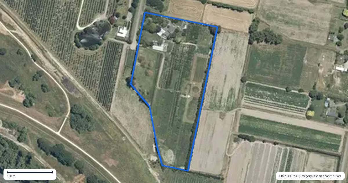 Property context map for 84 Basil Road, Meeanee, Napier