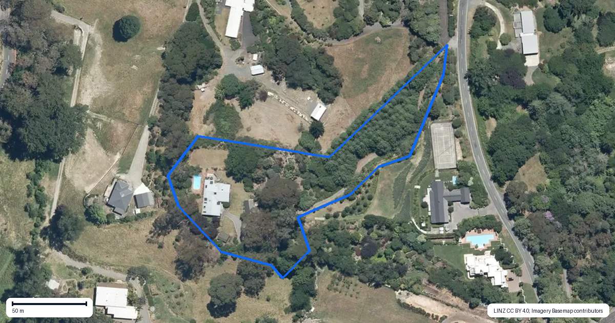 Property context map for 158 Te Mata Peak Road, Havelock North