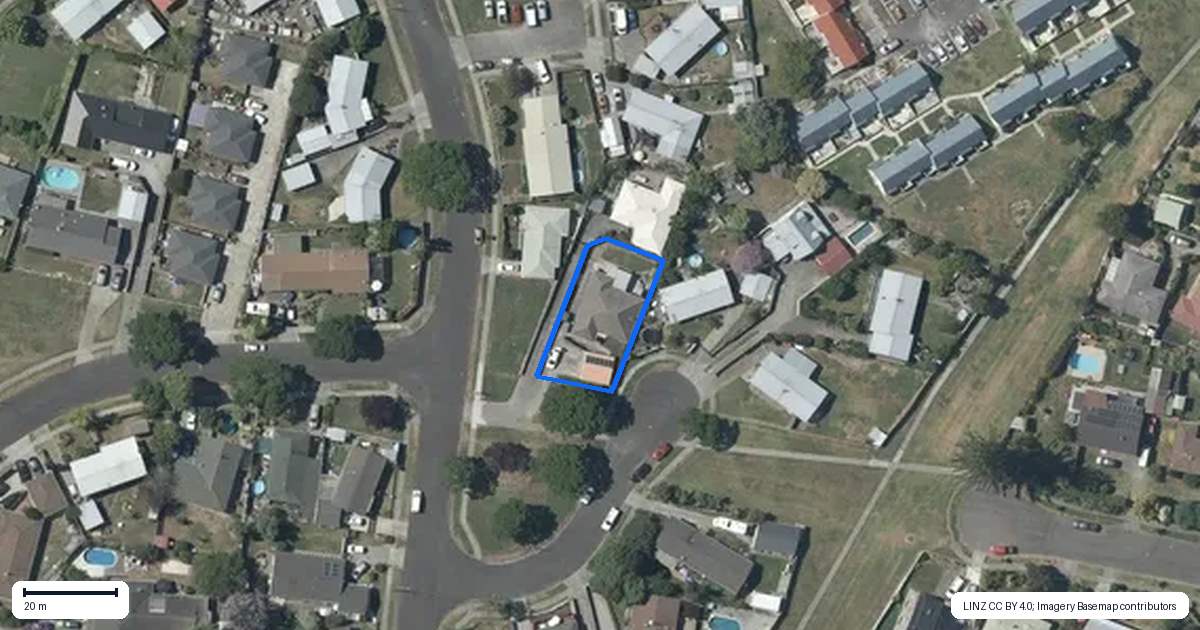 Property context map for 17 Harris Street, Greenmeadows, Napier