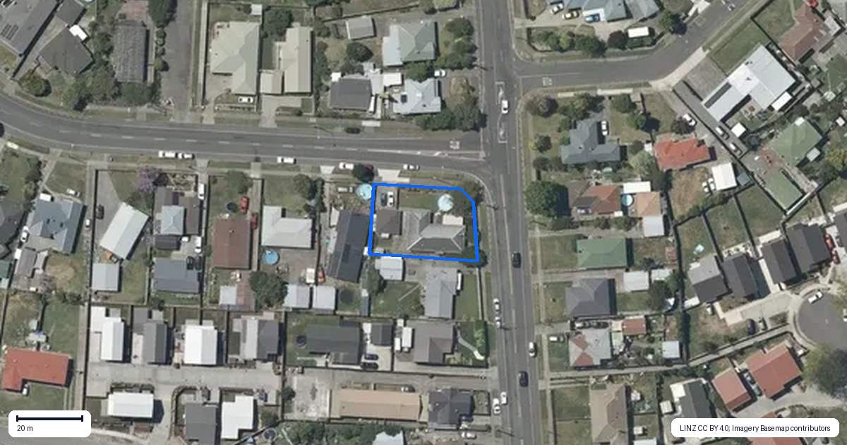 Property context map for 99 Wycliffe Street, Onekawa, Napier